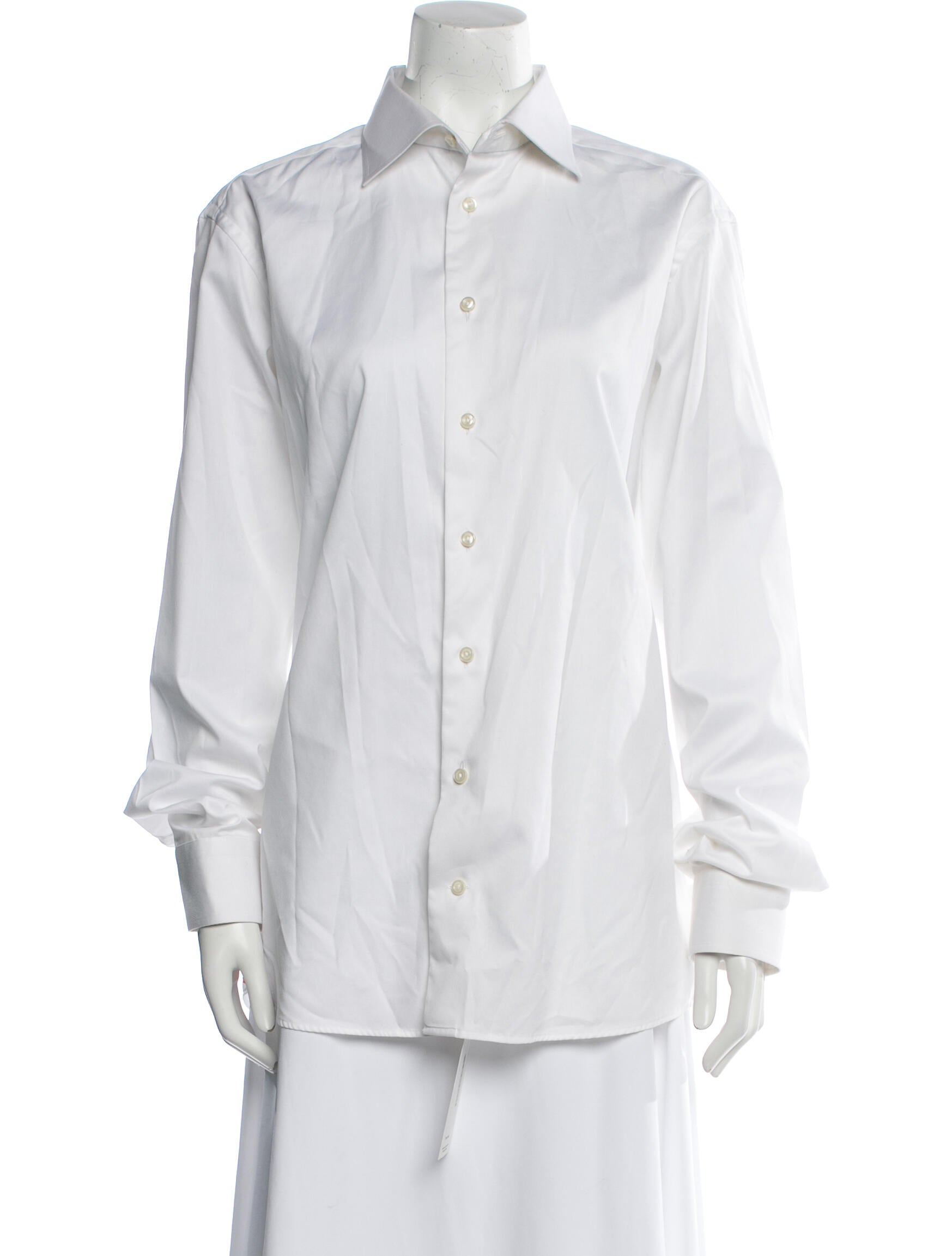 Eton Long Sleeve Button-Up Top