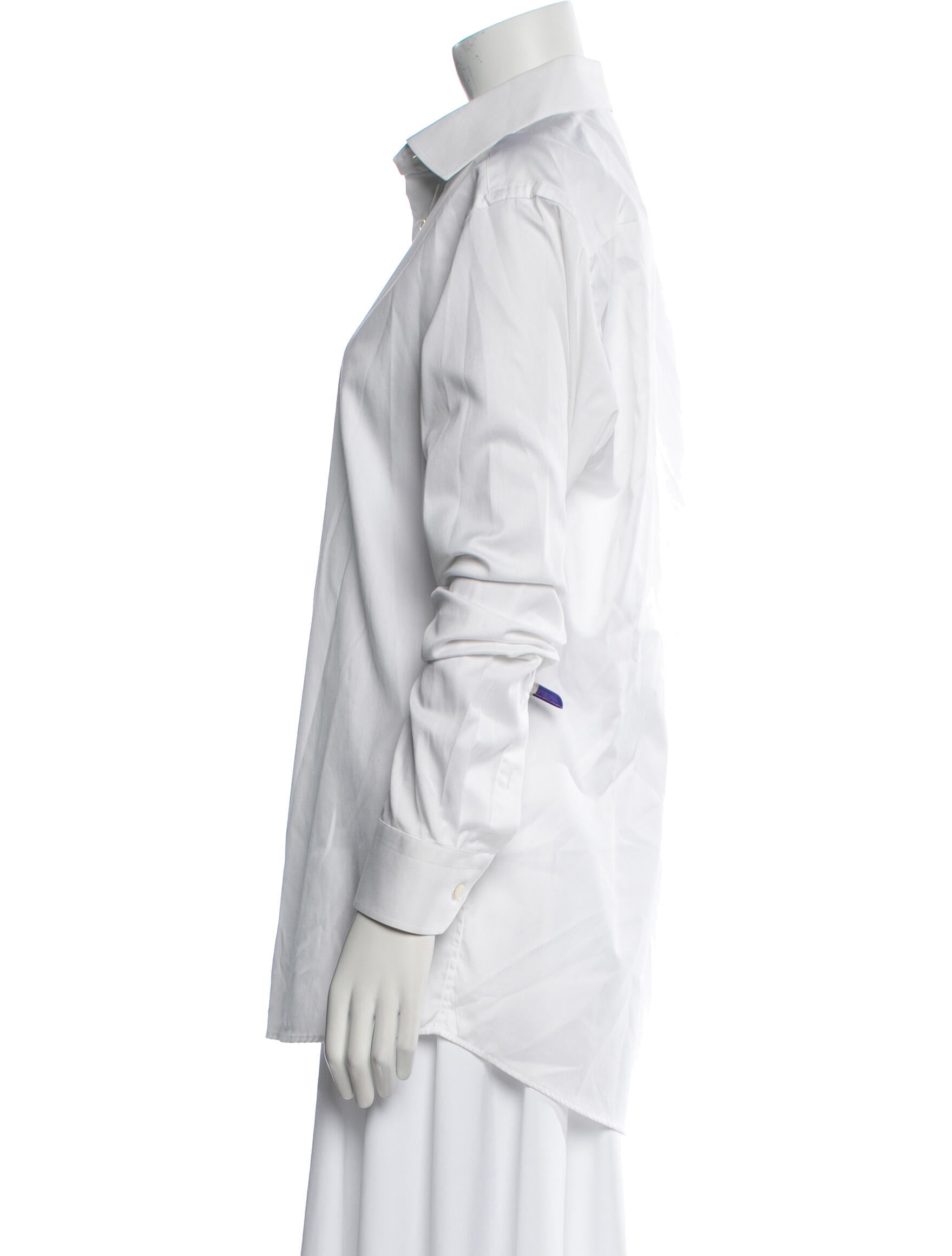 Eton Long Sleeve Button-Up Top