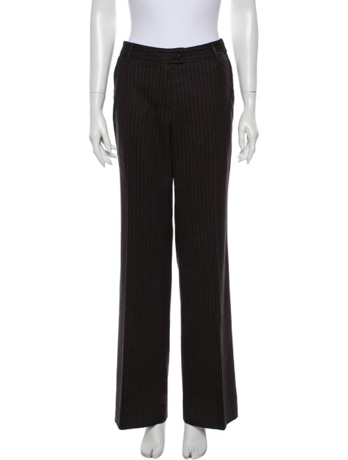 Etro Striped Wide Leg Pants Grey