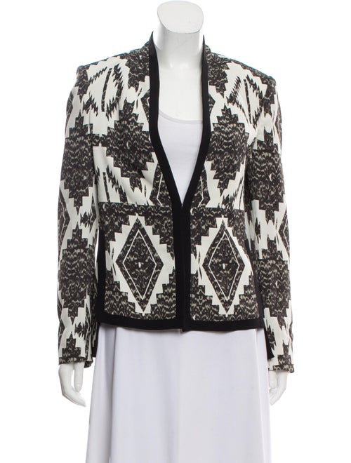 Etro Collarless Structured Blazer Black