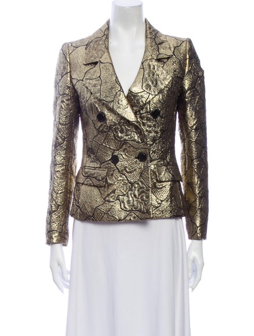 Etro Printed Blazer Gold