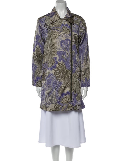 Etro Paisley Print Evening Jacket Purple