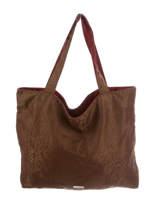 Etro Paisley Jacquard Tote Brown