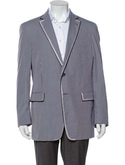 Etro Striped Sport Coat Blue