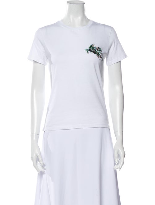 Etro Graphic Print Crew Neck T-Shirt White