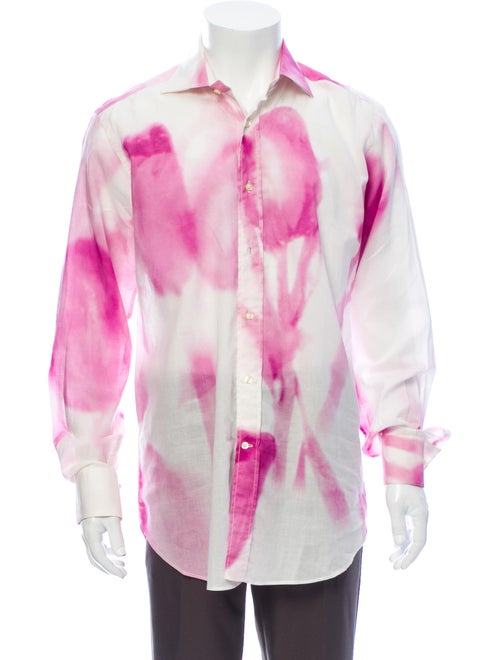 Etro Printed Long Sleeve Shirt Pink