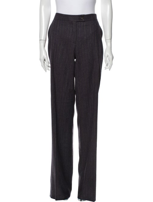 Etro Wool Wide Leg Pants Wool