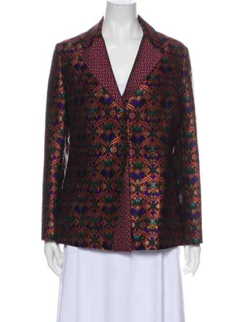 Etro Printed Blazer Black