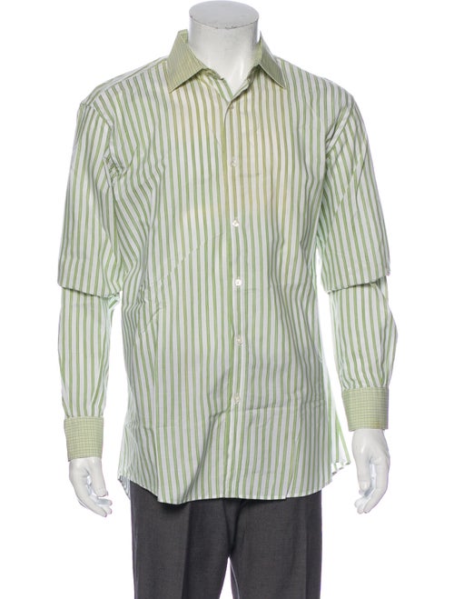 Etro Plaid Print Long Sleeve Shirt White