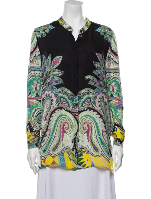 Etro Vintage Silk Blouse Black