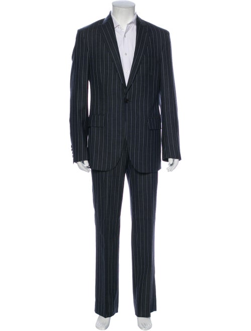 Etro Wool Striped Two-Piece Suit Wool