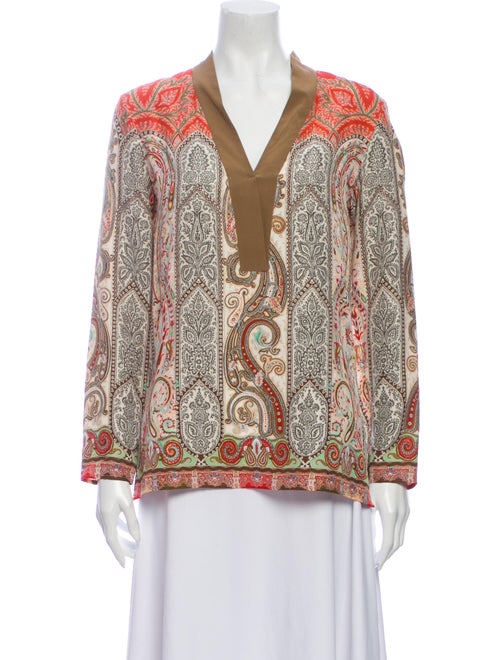 Etro Silk Paisley Print Blouse