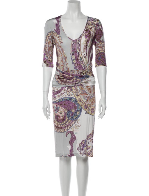 Etro Paisley Print Knee-Length Dress