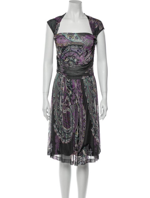 Etro Paisley Print Knee-Length Dress