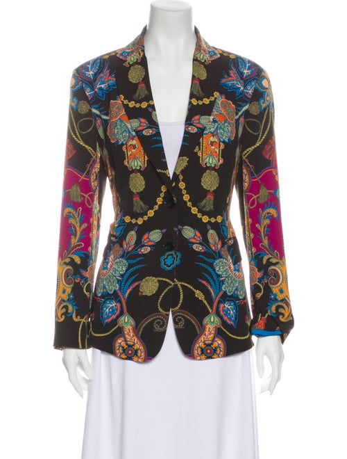 Etro Printed Blazer Black