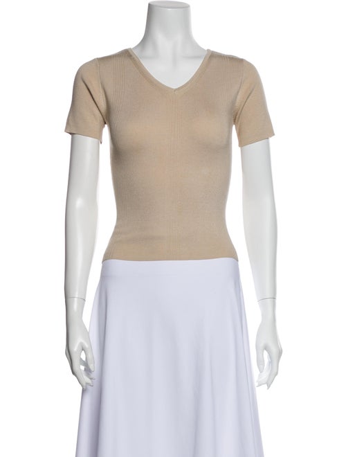 Etro Silk V-Neck T-Shirt