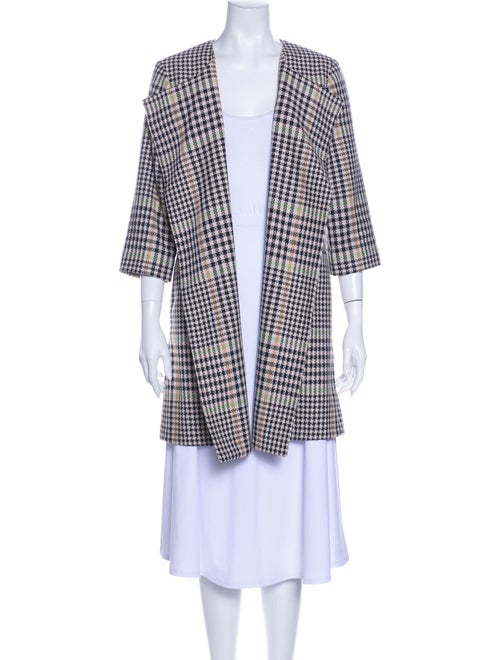 Etro Plaid Print Coat