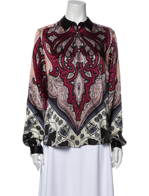 Etro Silk Paisley Print Blouse