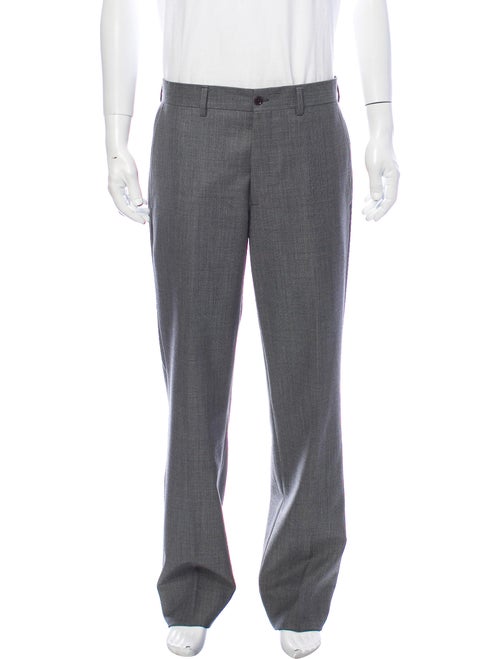 Etro Tweed Pattern Pants Grey