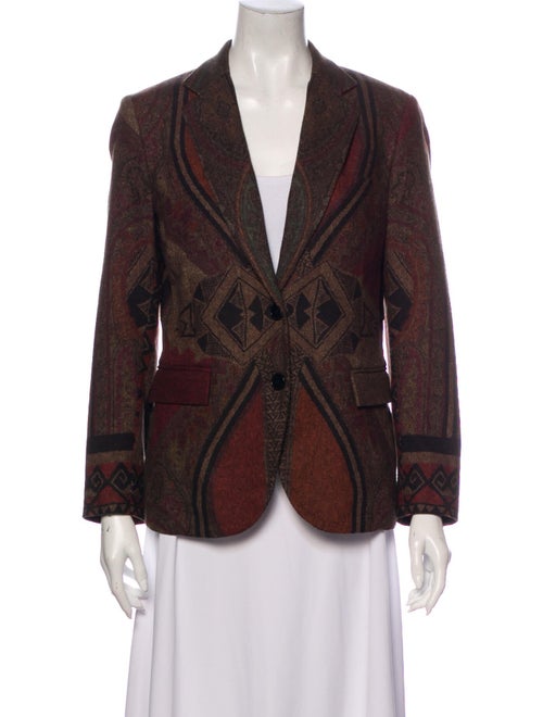Etro Printed Blazer Brown