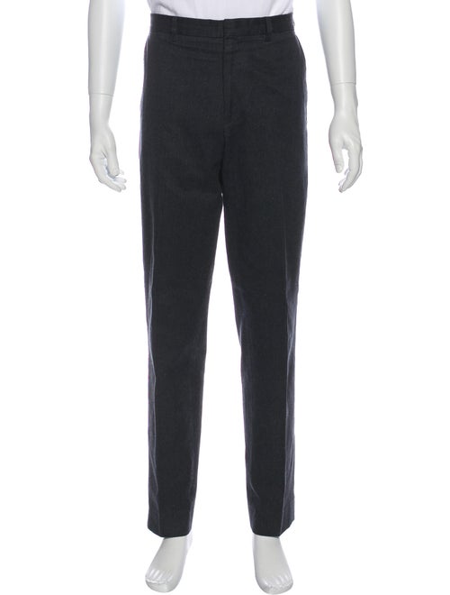 Etro Striped Dress Pants Blue