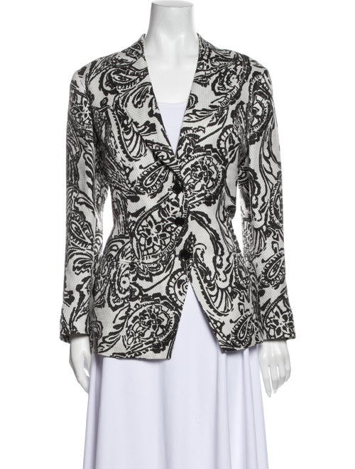 Etro Printed Blazer White