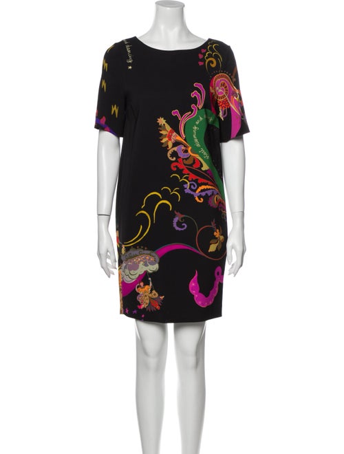 Etro Paisley Print Mini Dress Black
