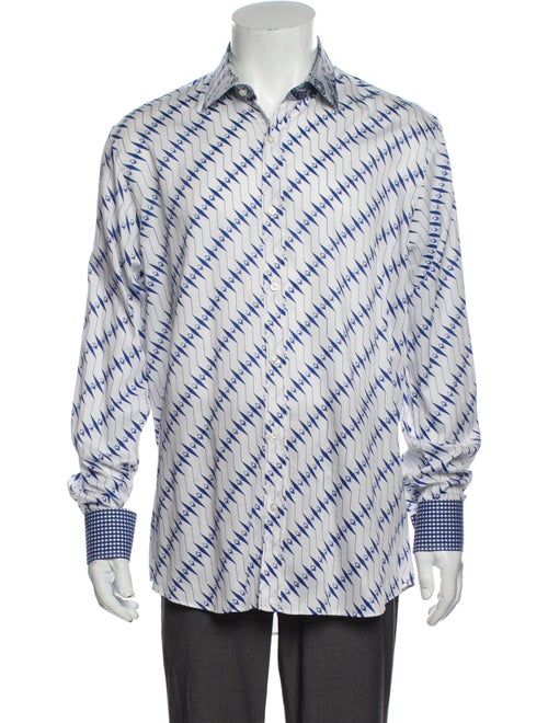Etro Printed Long Sleeve Shirt White