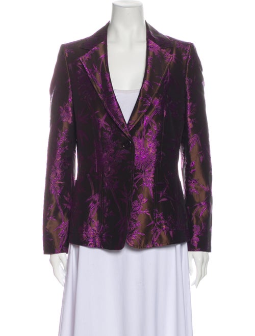 Etro Printed Blazer Brown
