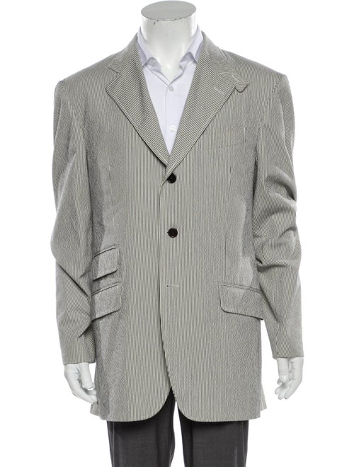 Etro Striped Blazer White