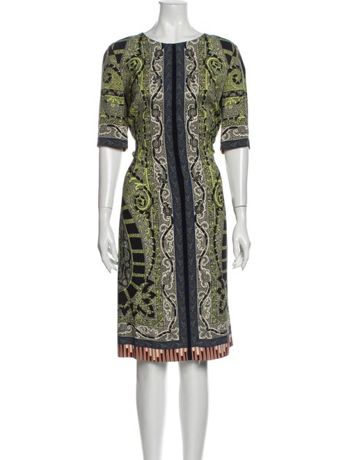 Etro Paisley Print Mini Dress w/ Tags Green