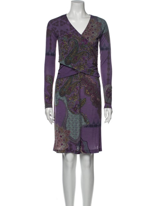 Etro Wool Mini Dress Wool