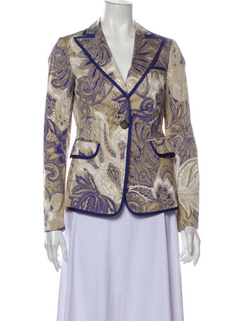Etro Printed Blazer Grey
