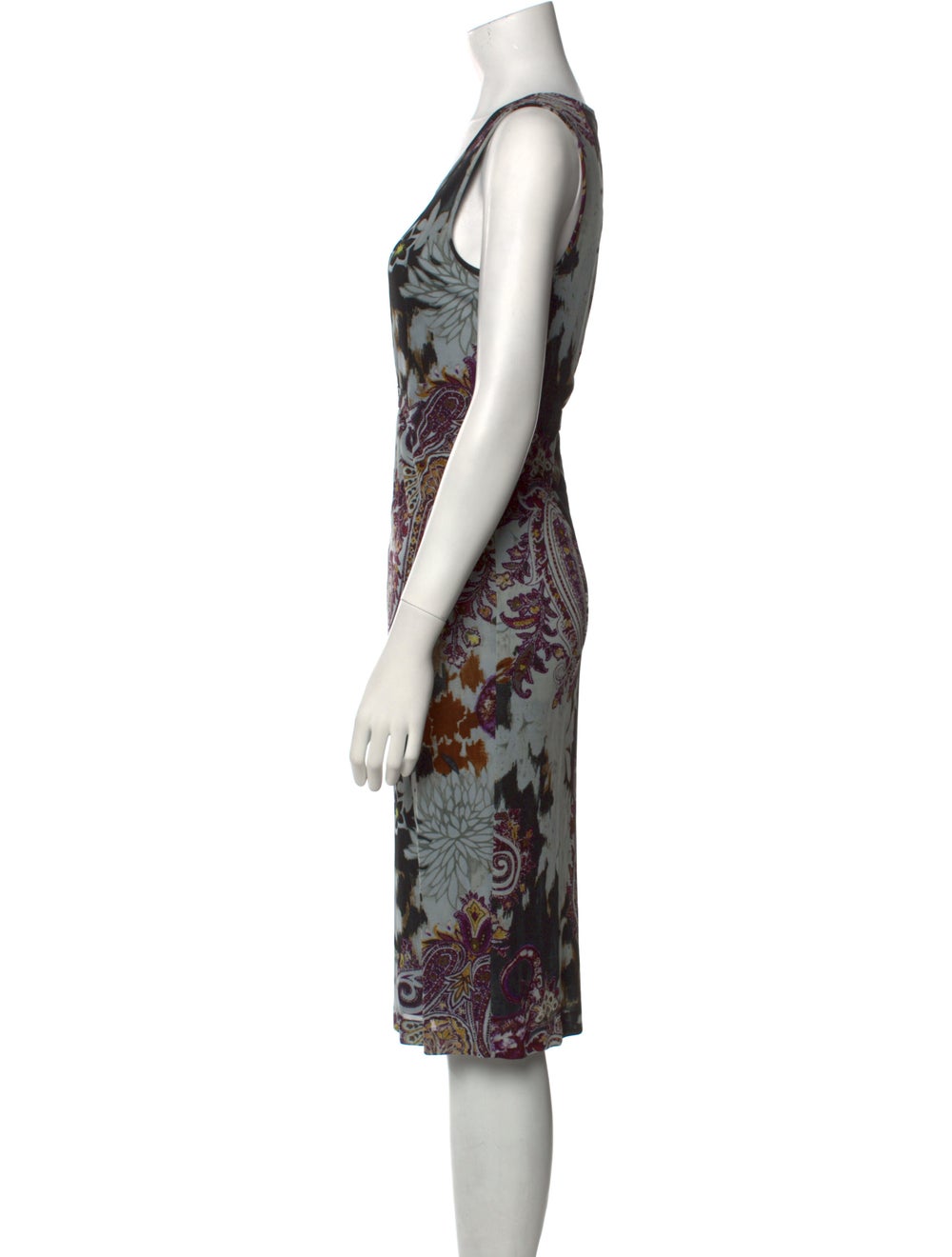 Etro Printed Midi Length Dress - image 2