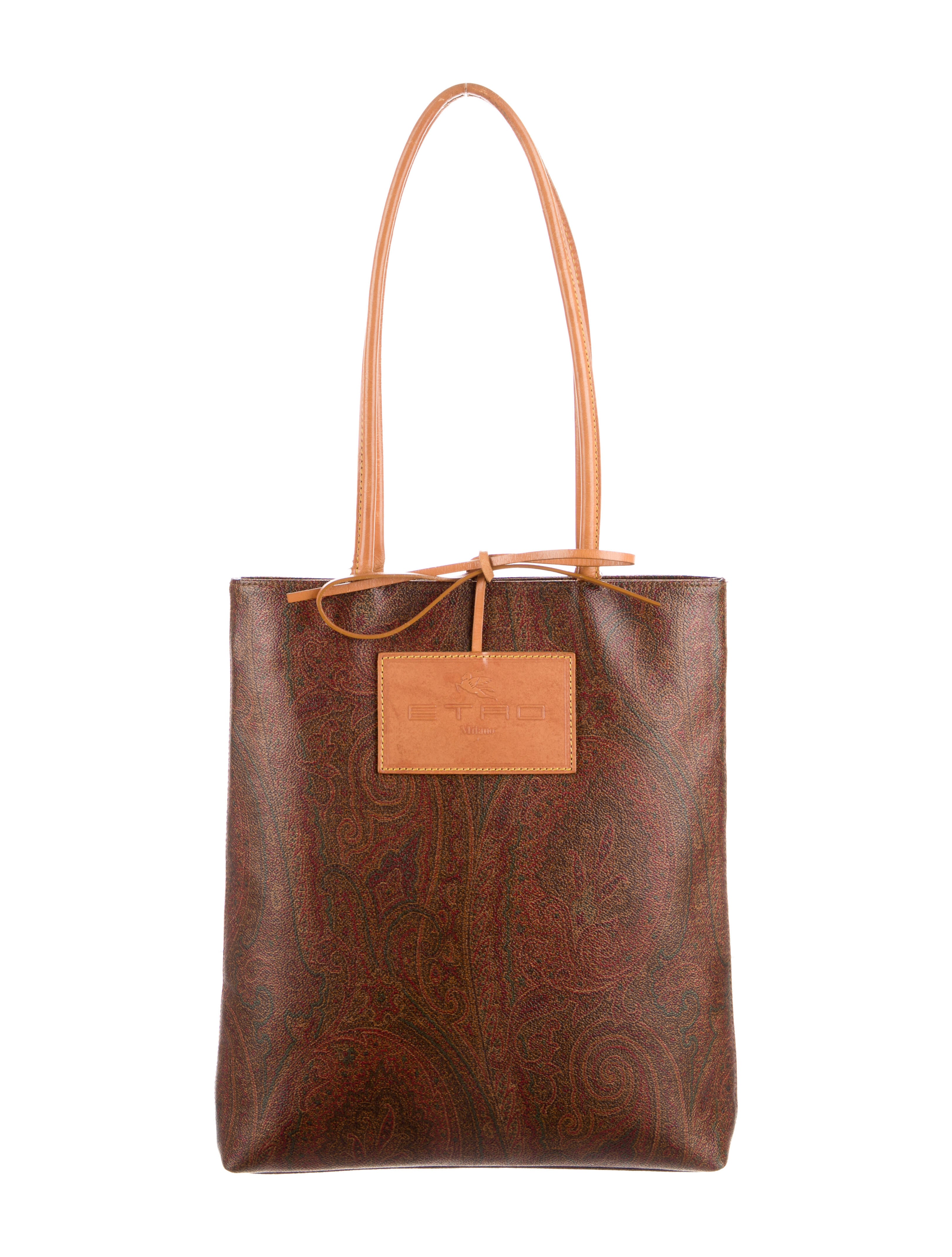 Etro Leather Paisley Shoulder Bag Shoulder Bags, Handbags ETR34557