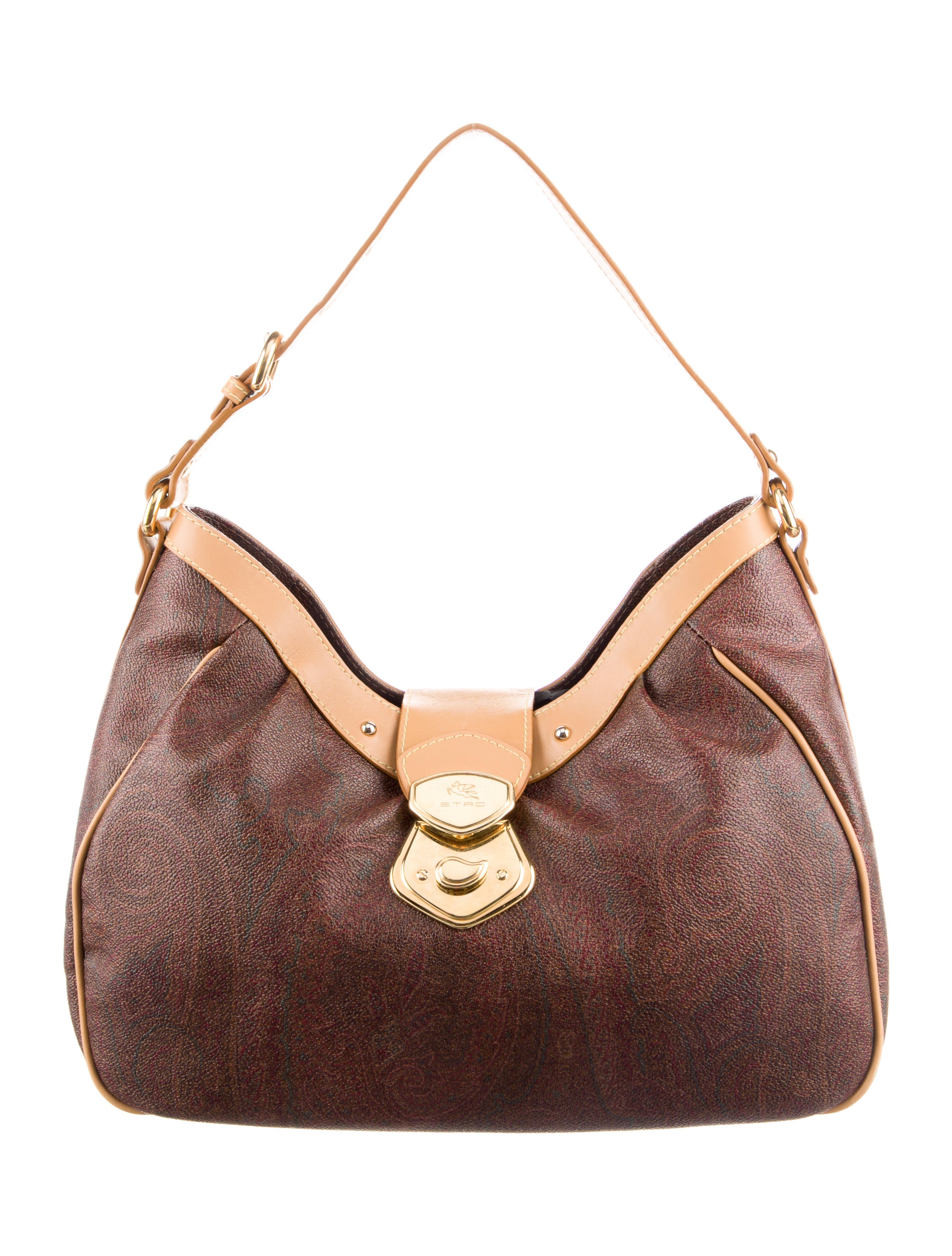 Etro Leather Paisley Shoulder Bag Shoulder Bags, Handbags ETR34557