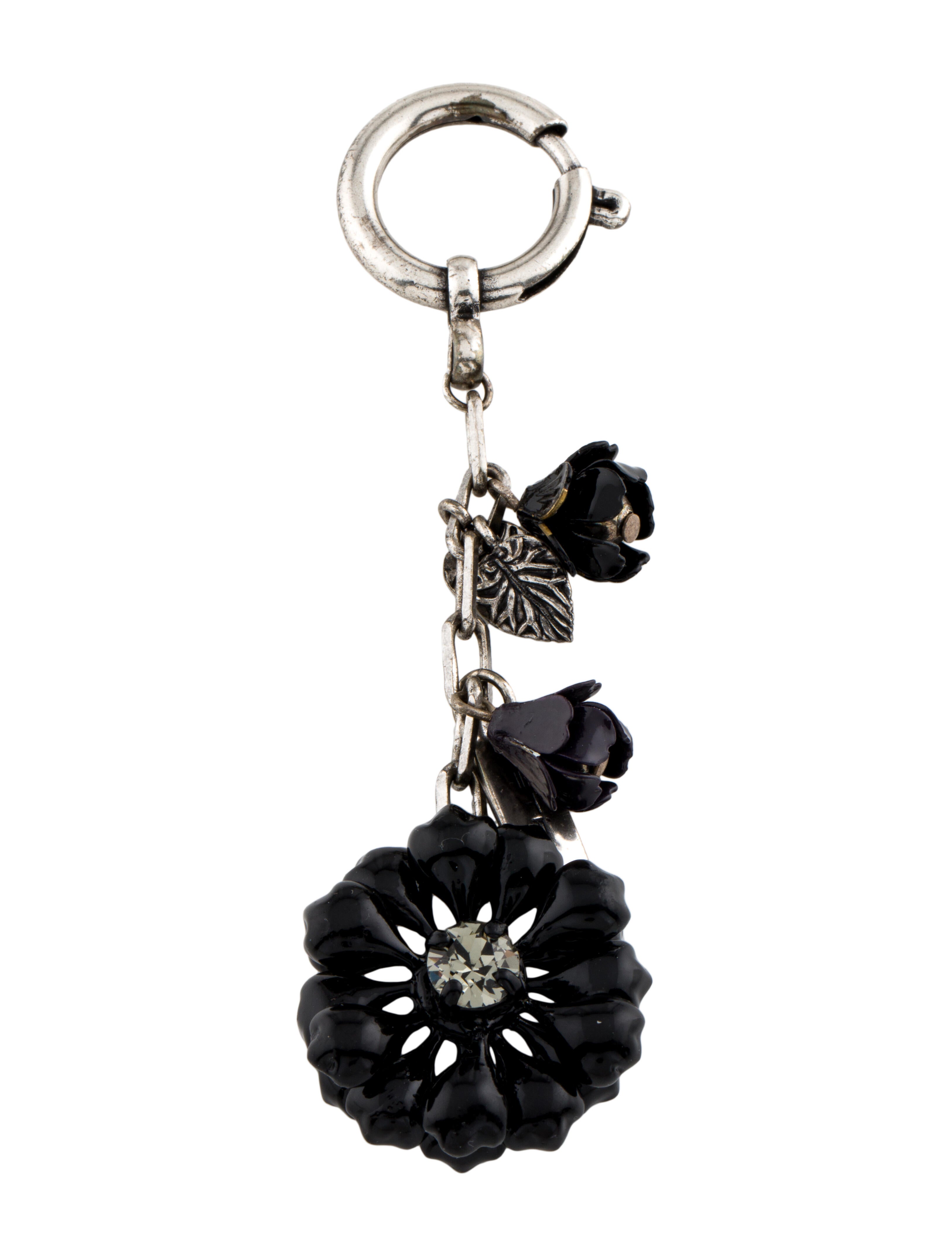 Marc Jacobs Monogram Ferry Keychain Green Keychains, Accessories