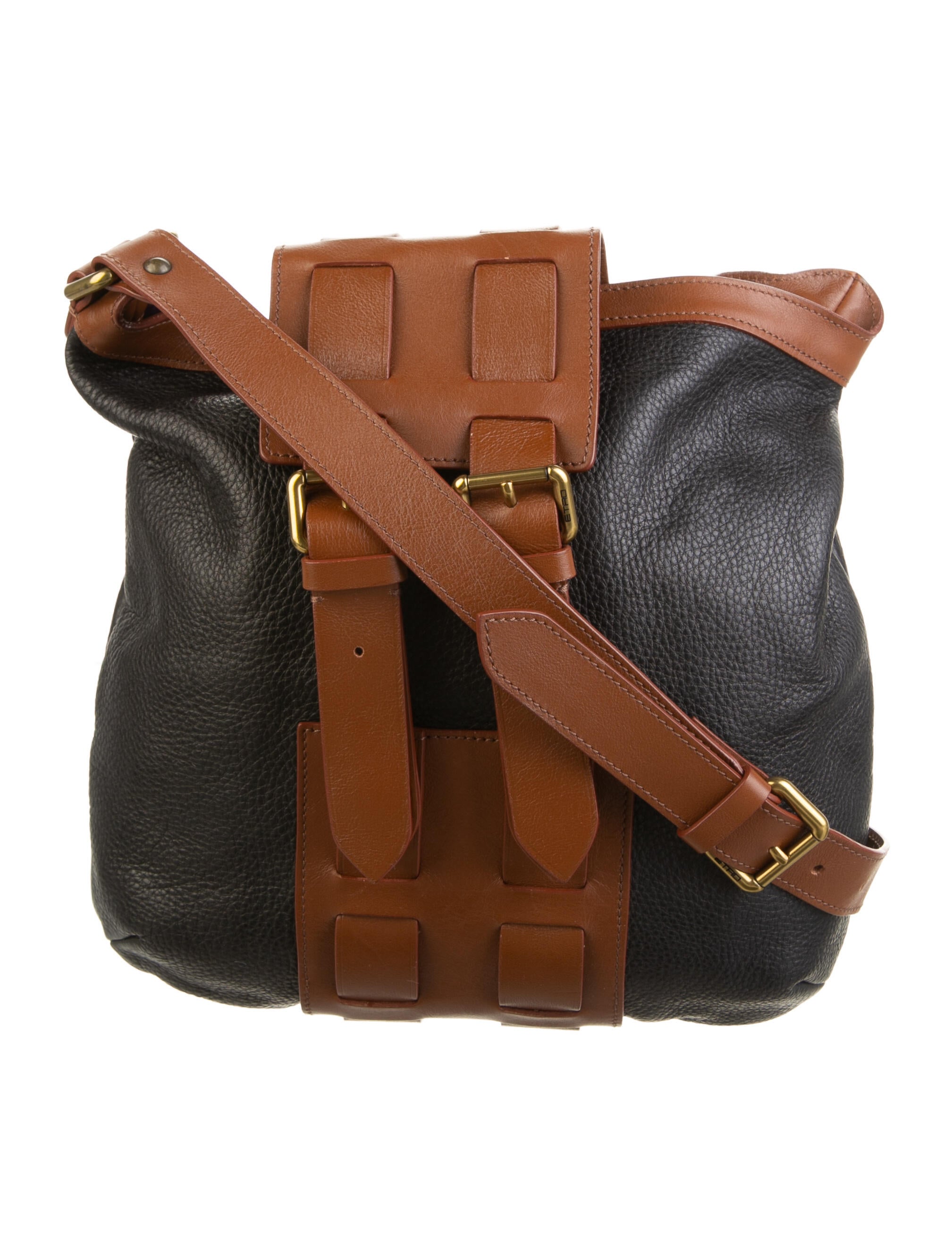 Etro Leather crossbody bag Black Crossbody Bags, Handbags ETR170335