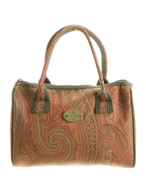 Etro Canvas Patterned Handle Bag