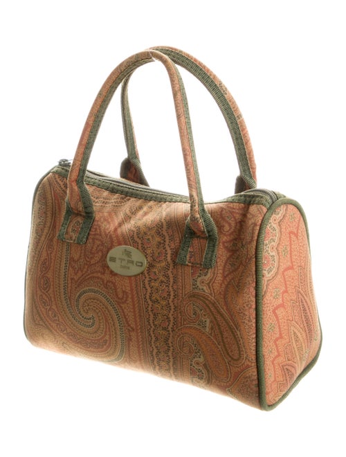 Etro Canvas Patterned Handle Bag