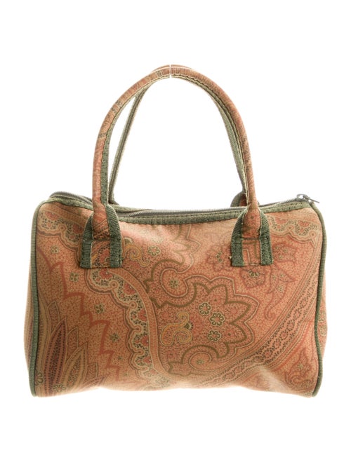 Etro Canvas Patterned Handle Bag
