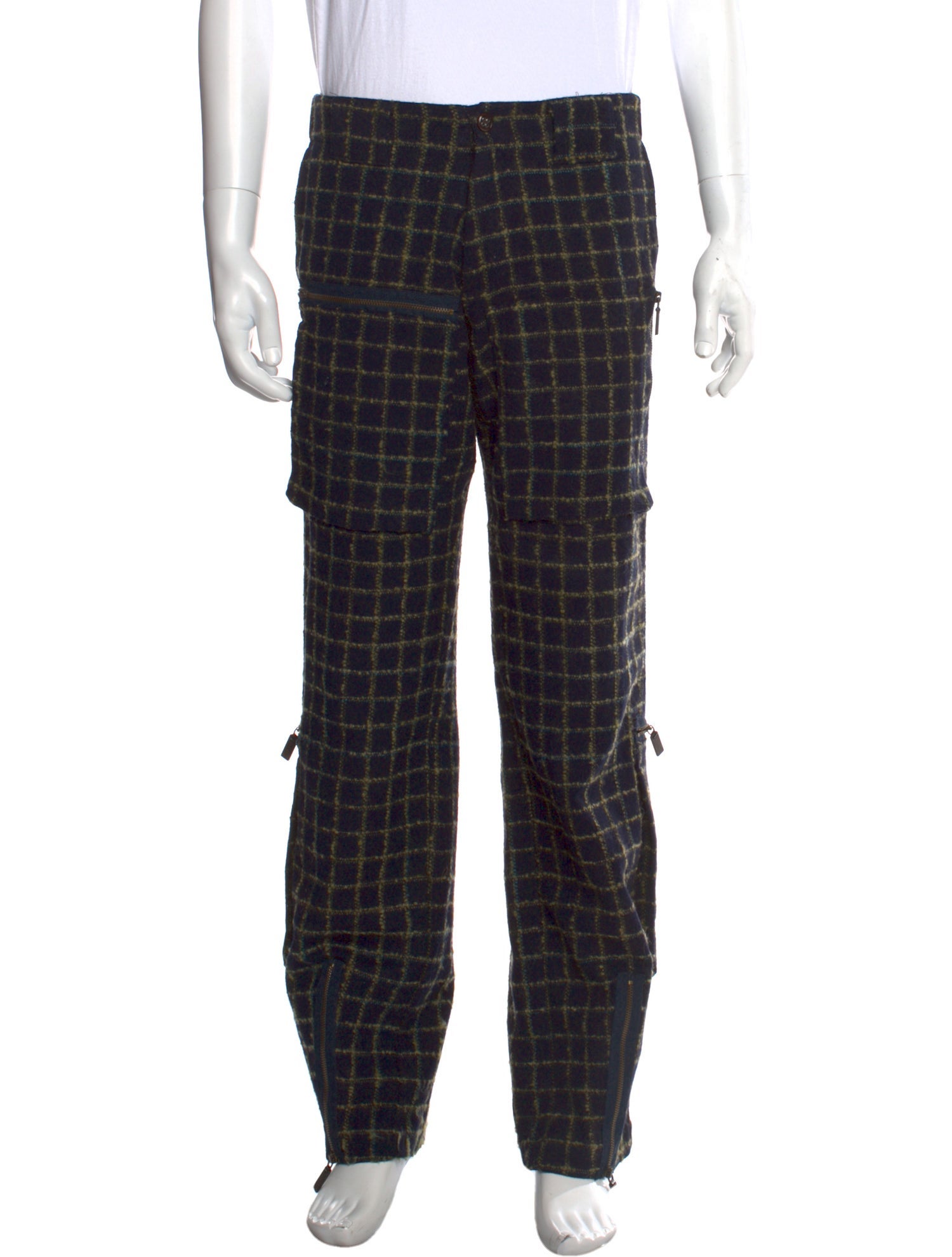 Etro Plaid Print Cargo Pants