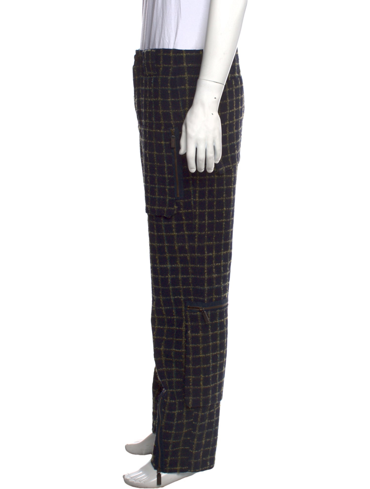 Etro Plaid Print Cargo Pants