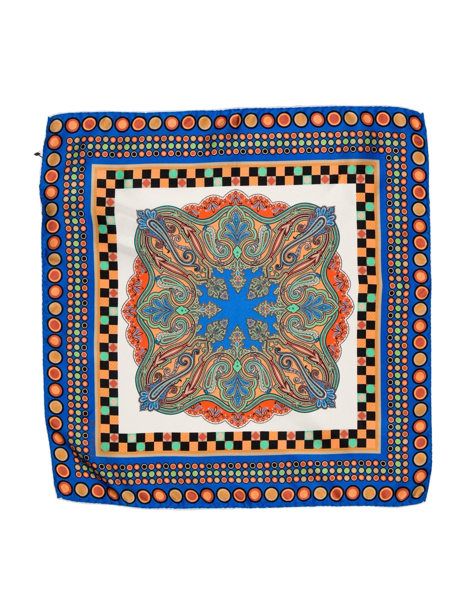 Etro Pocket Square Blue Pocket Squares, Suiting Accessories