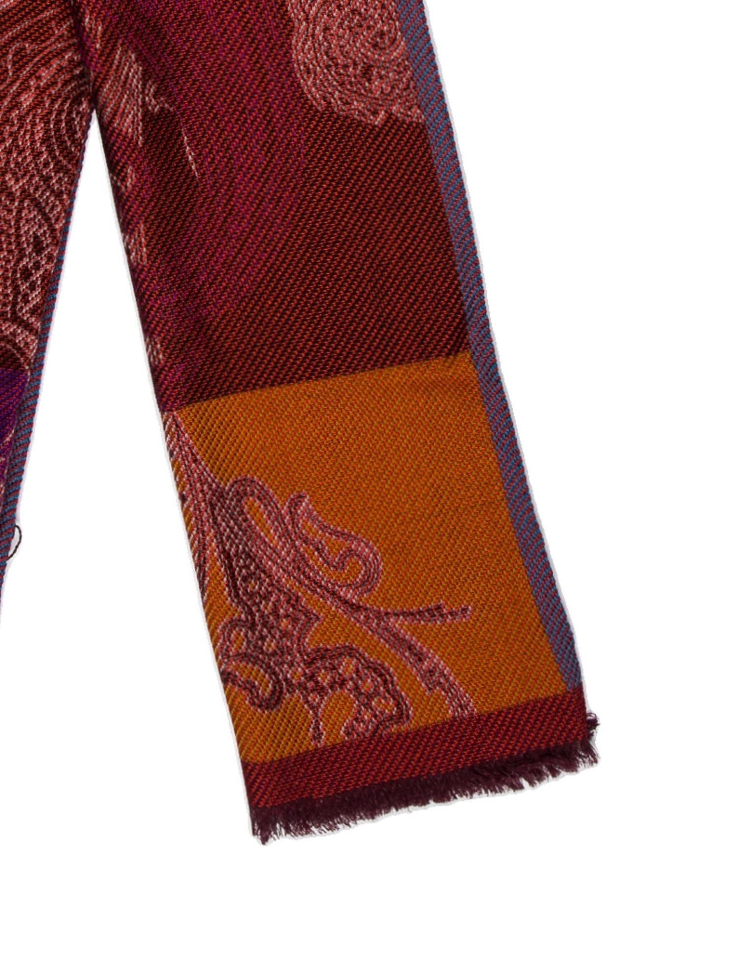 Etro Wool Printed Scarf