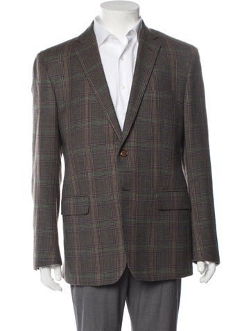 Etro Suiting Wool Plaid Print Suit Us44, It54 | XXL