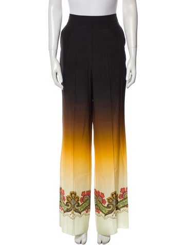 Etro Pants Silk Wide Leg Us6, It42 | M