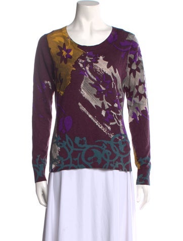 Etro Knitwear Silk Printed Sweater Us8, It44 | M