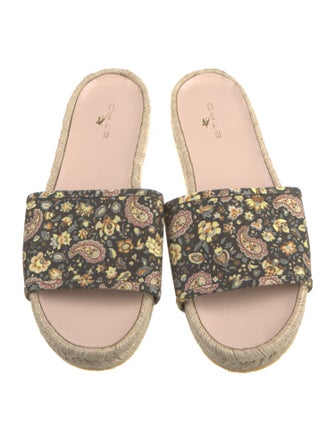 Etro Canvas Floral Print Espadrilles