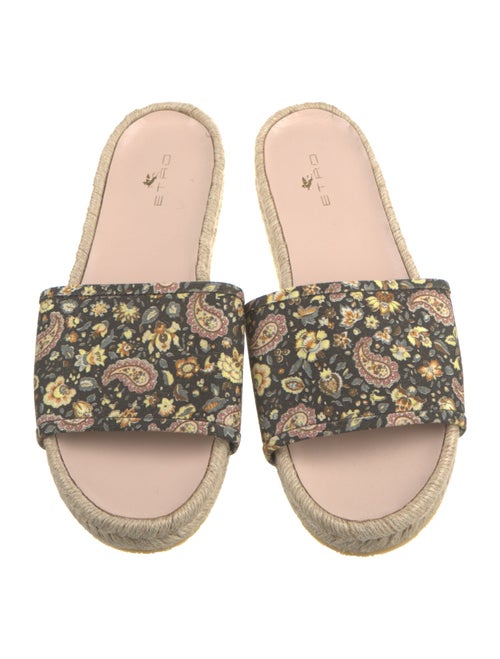 Etro Canvas Floral Print Espadrilles